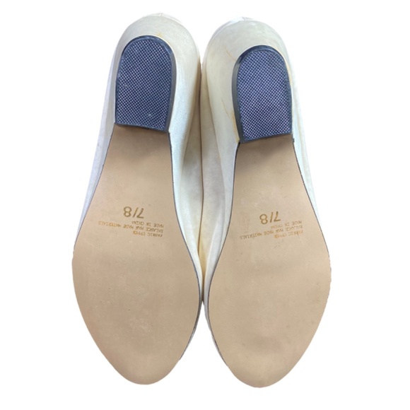 Victoria's Secret Women's Vtg 80s Gold Label Satin Bow Heels Slippers Size 7-8 - Picture 7 of 12